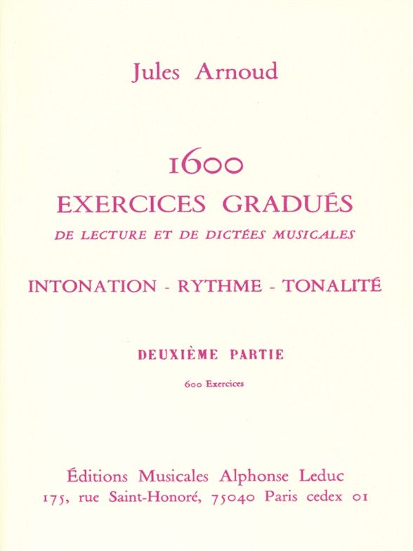1600 Exercices gradués Vol.2 | Jules Arnoud