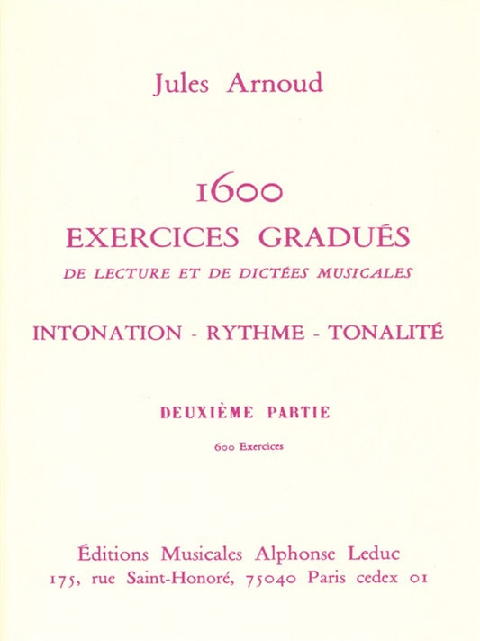 1600 Exercices gradués Vol.2 | Jules Arnoud