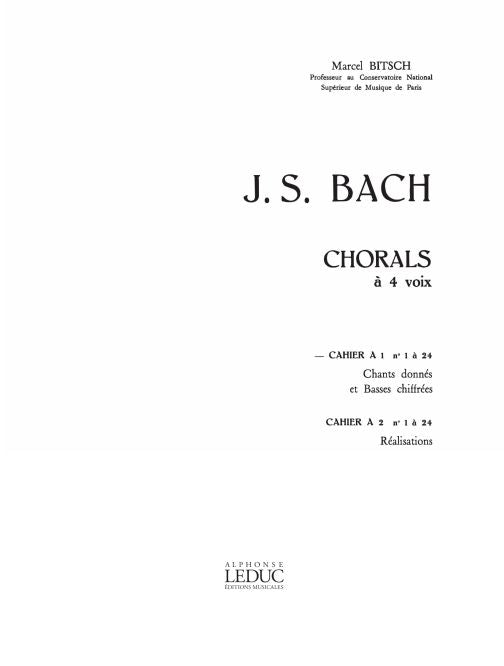 Chorals A 4 Voix | Johann Sebastian Bach