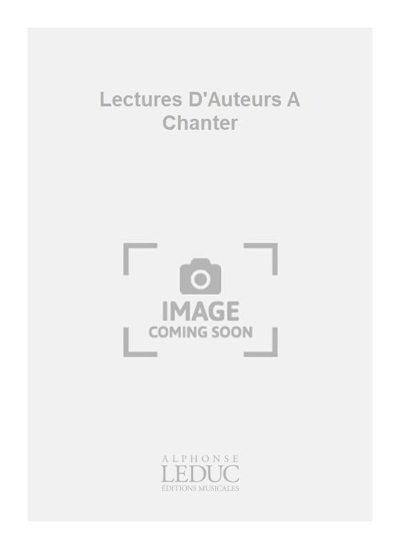 Lectures D'Auteurs A Chanter | Gartenlaub | Voix | Livre | HA009453