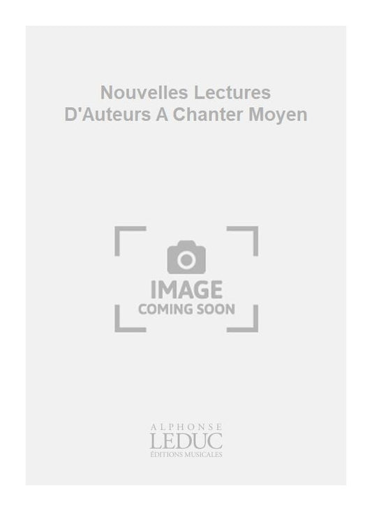Nouvelles Lectures D'Auteurs A Chanter Moyen | Gartenlaub