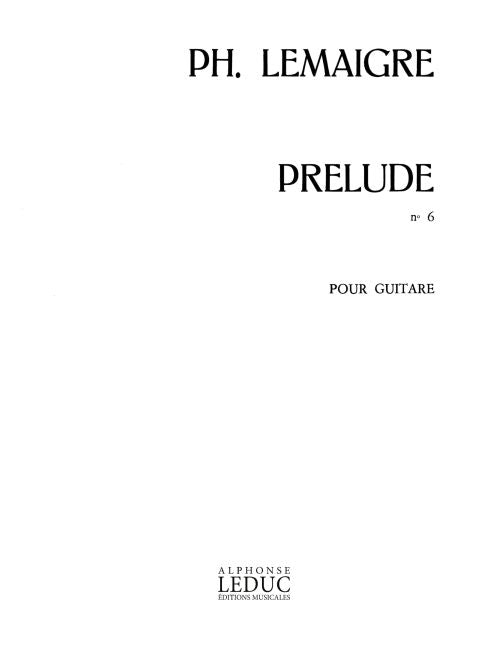 Prélude N06 | Lemaigre | Guitare