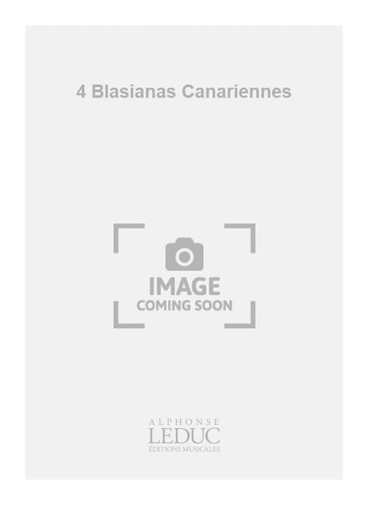 4 Blasianas Canariennes | Sanchez | Guitare | Livre | HA009563