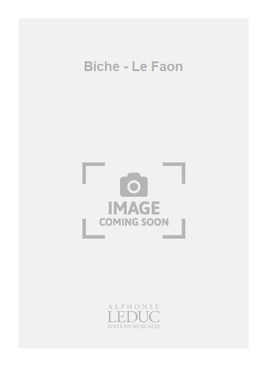 Biche - Le Faon | Jacques Barat | Violon