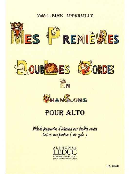 Mes premières Doubles Cordes en Chansons - Alto | Valerie Bime-Apparailly