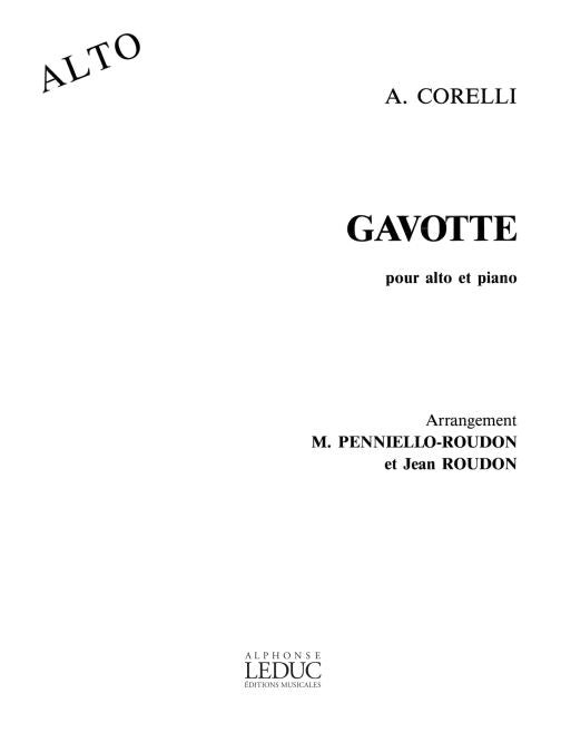 Gavotte | Corelli | Alto