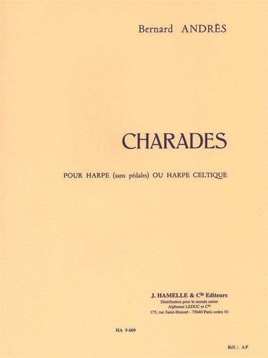 Charades | Bernard Andrès | Harpe