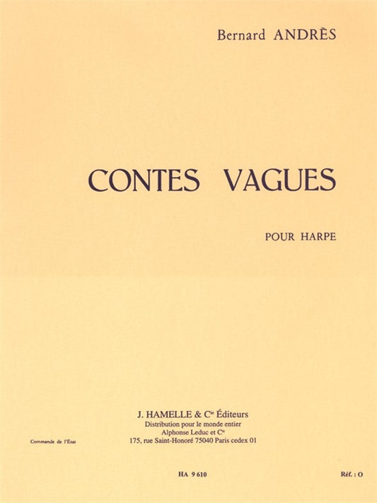 Contes Vagues | Bernard Andrès | Harpe