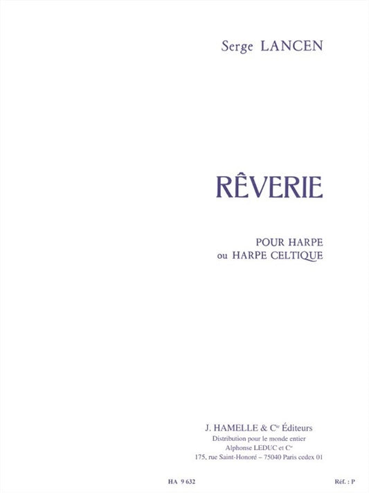 Rêverie | Serge Lancen | Harpe