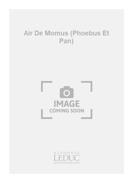 Air De Momus (Phoebus Et Pan) | Johann Sebastian Bach | Voix