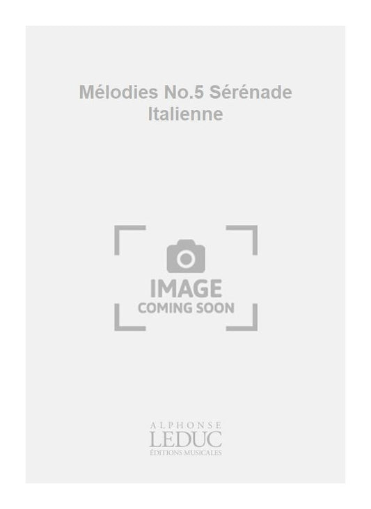 Mélodies No.5 Sérénade Italienne | Ernest Chausson | Voix