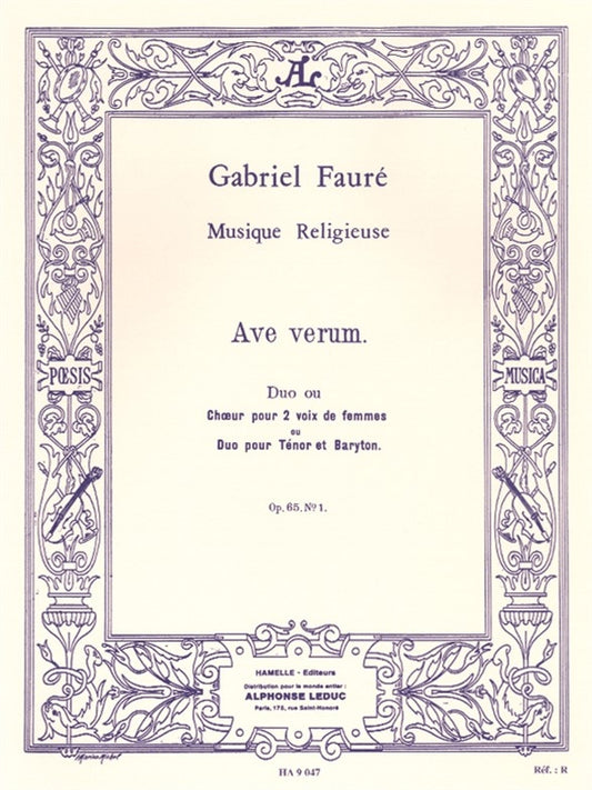 Ave Verum | Gabriel Fauré | Voix