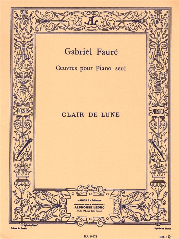 Clair De Lune Op.46 No.2 | Gabriel Fauré | Piano