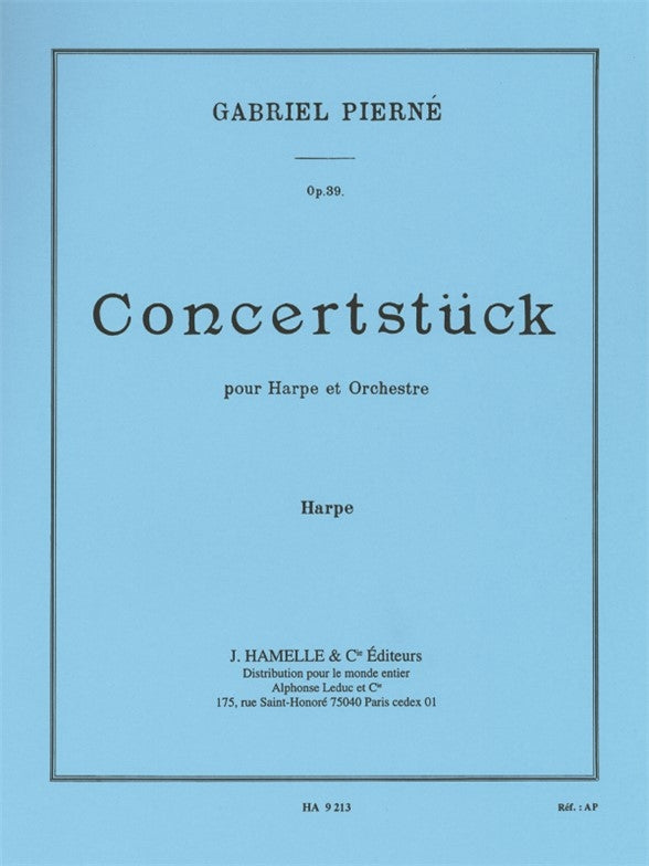 Pierné - Konzertstück, op. 39 - partie de harpe