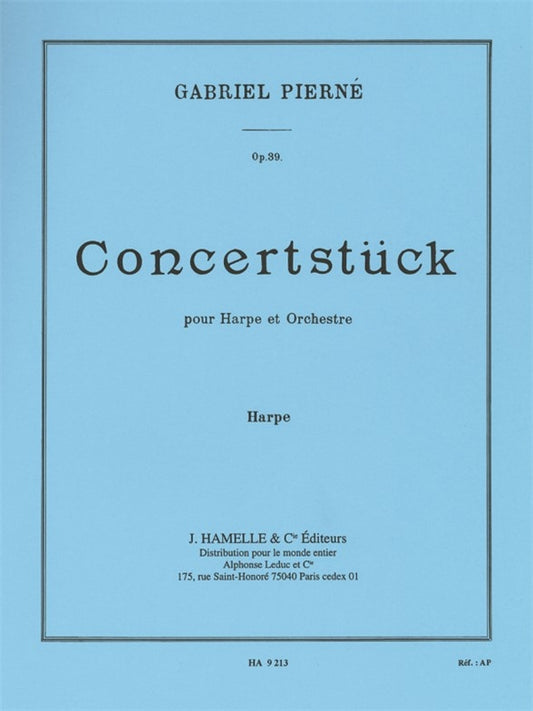 Pierné - Konzertstück, op. 39 - partie de harpe