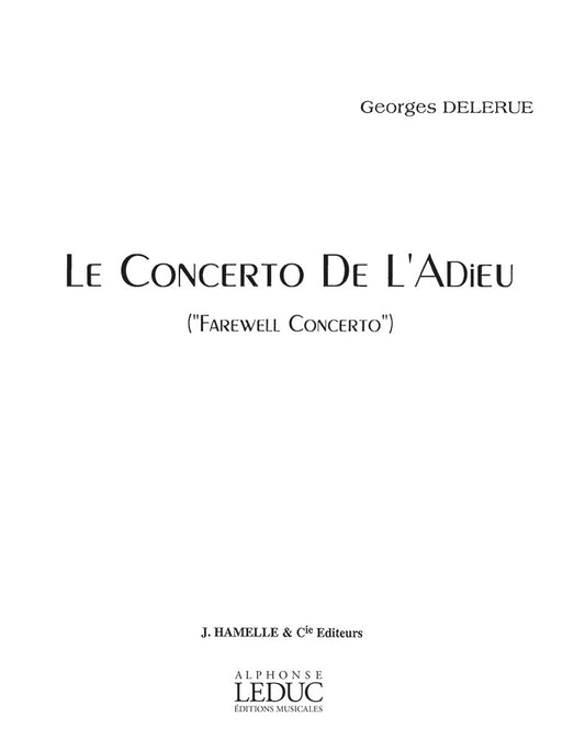 Concerto De L'Adieu | Georges Delerue | Violon