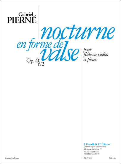 Nocturne en forme de valse pour flûte et piano | Pierne