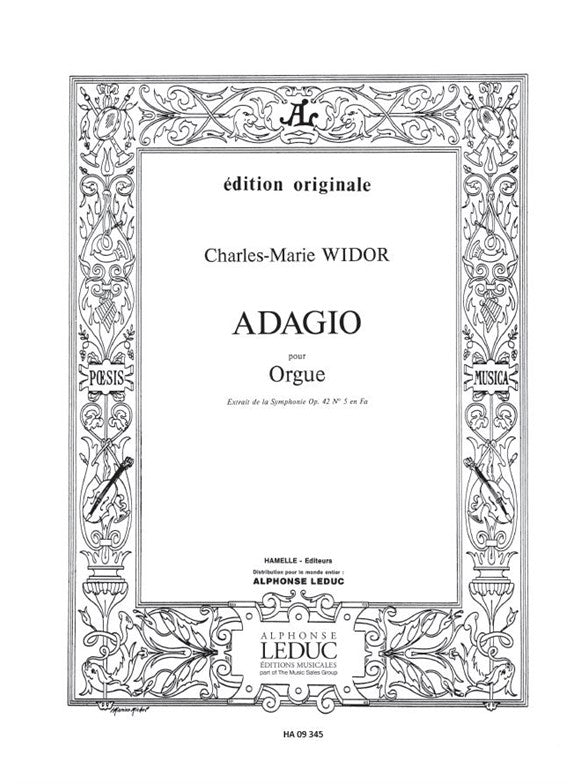 Adagio-Extrait Symphonie N05 | Charles-Marie Widor | Orgue
