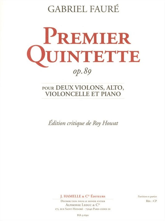 Premier Quintette op. 89 | Gabriel Fauré | Quatuor à cordes