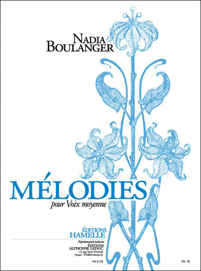 Mélodies pour Voix moyenne Volume 1 | Nadia Boulanger