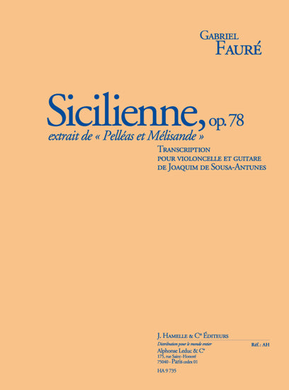 Sicilienne Op.78 | Gabriel Fauré | Violoncelle