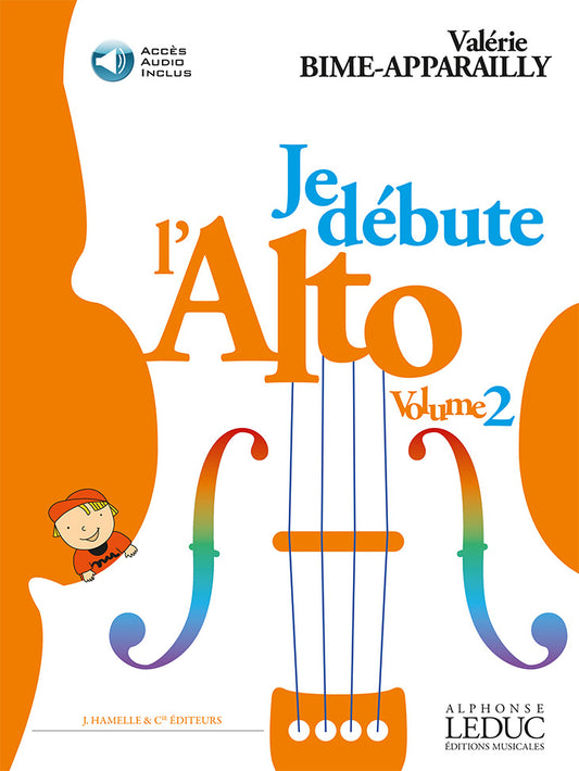 Je Débute l'Alto - vol. 2 | Valerie Bime-Apparailly | Alto | Livre + audio en ligne
