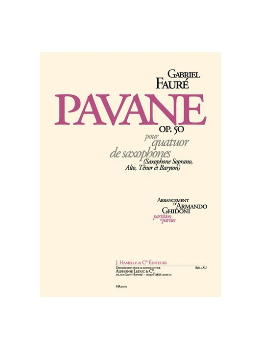 Pavane Op.50 | Gabriel Fauré | Quatuor de saxophones