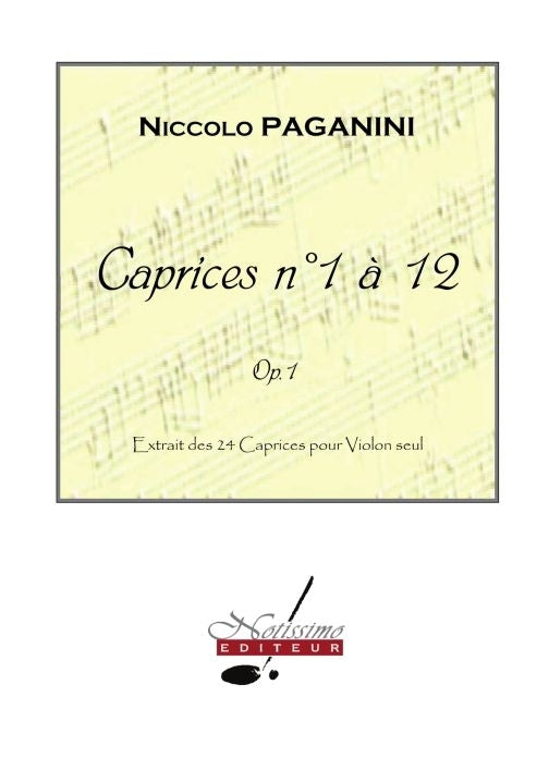 24 Caprices | Niccolò Paganini | Violon | Livre | NT01150Z