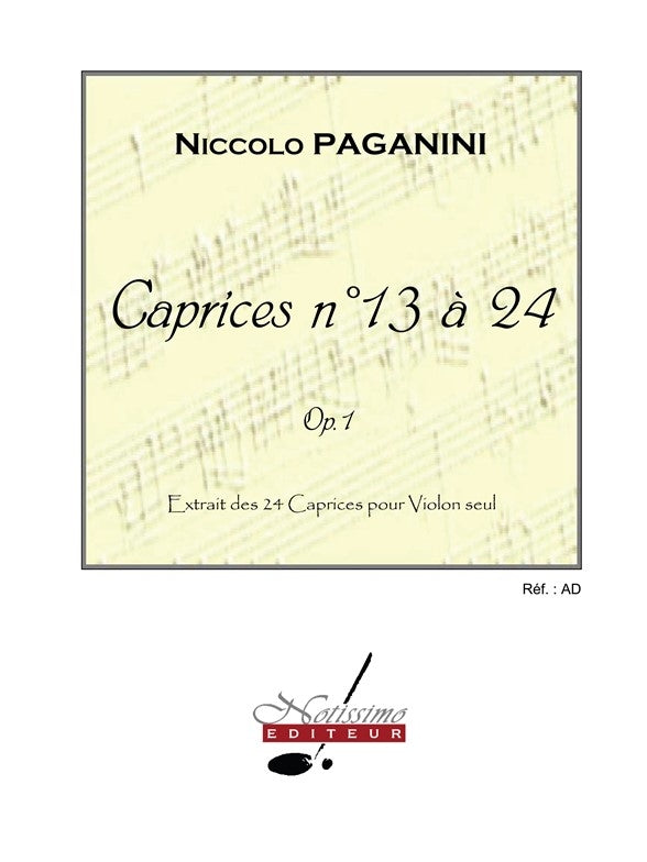 24 Caprices | Niccolò Paganini | Violon | Livre | NT01151Z