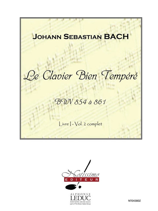 Clavier Bien Tempéré | Johann Sebastian Bach | Piano | Livre | NT04380Z
