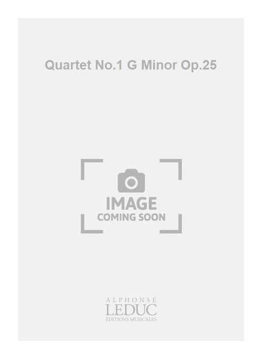 Quatuor n° 1 en sol mineur, op. 25 | Johannes Brahms