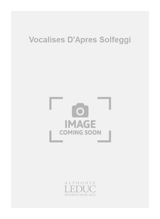 Vocalises D'Apres Solfeggi | Wolfgang Amadeus Mozart | Clarinette