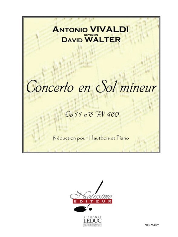 Concerto En Sol Mineur Op11 N6 | Antonio Vivaldi | Hautbois
