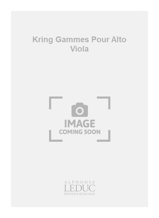 Kring Gammes Pour Alto Viola | Henrik Kring