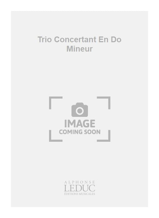 Trio Concertant En Do Mineur | Harrus | Clarinette