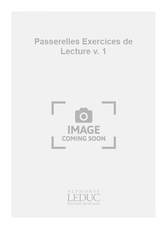 Passerelles Exercices de Lecture v. 1 | Yves Verne | Marimba