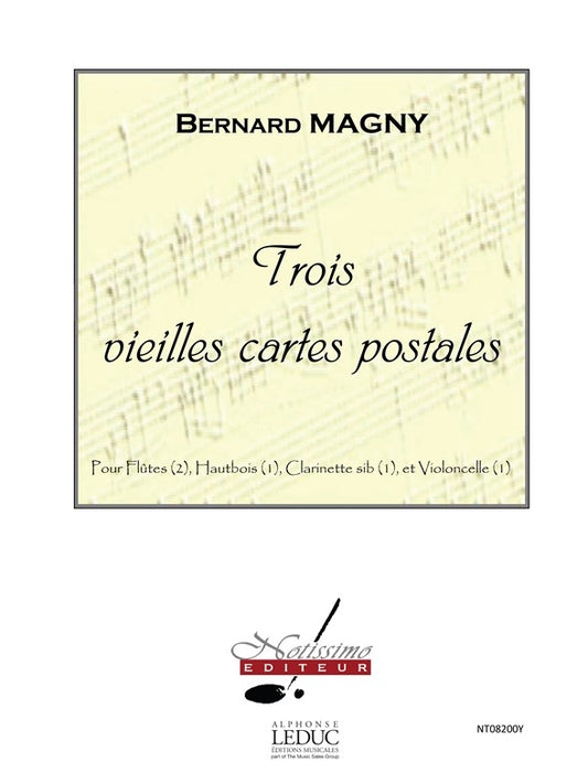 3 Vieilles Cartes Postales | Magny | Flûte