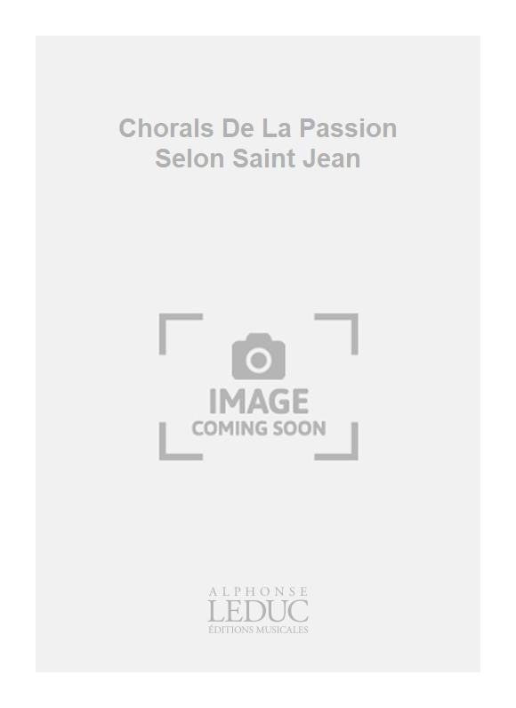Chorals De La Passion Selon Saint Jean | Johann Christian Bach