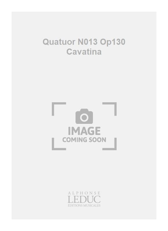 Quatuor N013 Op130 Cavatina | Ludwig van Beethoven