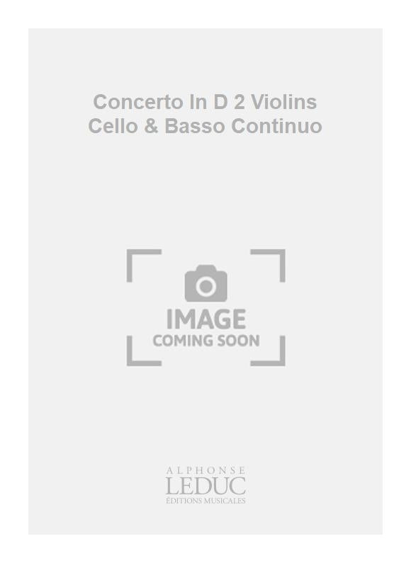 Concerto en ré majeur - 2 violons, violoncelle et basse continue | Joseph Bodin de Boismortier