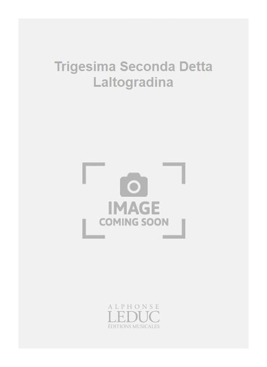 Trigesima Seconda Detta Laltogradina | Girolamo Frescobaldi