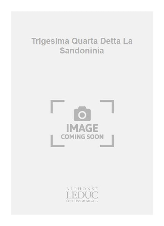 Trigesima Quarta Detta La Sandoninia | Girolamo Frescobaldi