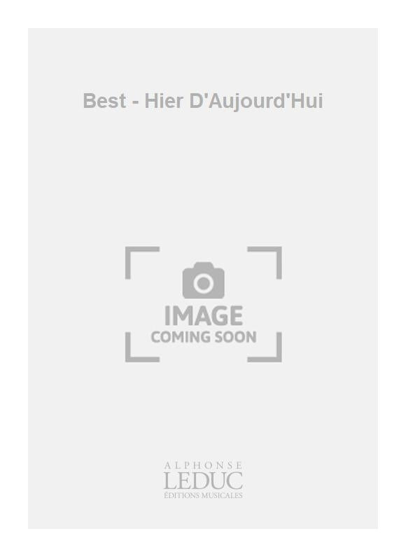 Best - Hier D'Aujourd'Hui | Aignerelle | Piano