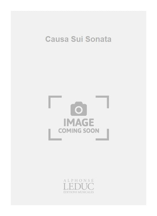 Causa Sui Sonata | E. Fischer | Saxophone baryton