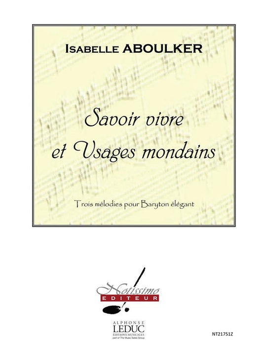 Savoir Vivre et Usages Mondains | Isabelle Aboulker | Chœur
