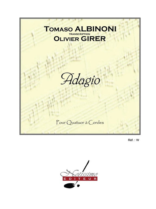 Adagio | Tomaso Albinoni | Quatuor à cordes
