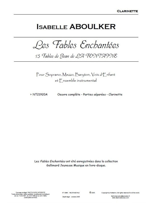 Les fables enchantées | Isabelle Aboulker | Voix | Jeu de parties