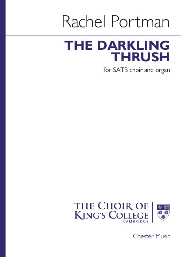 The Darkling Thrush de Rachel Portman, Partition chorale pour sATB et Orgue