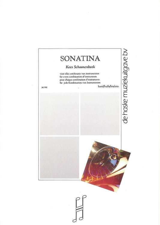 Sonatine | Kees Schoonenbeek | Orchestre d'harmonie | Partition