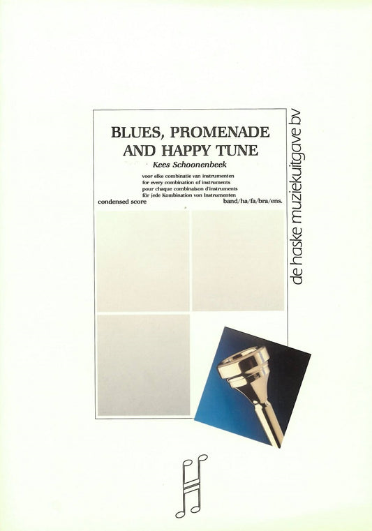 Blues, Promenade et Air joyeux | Kees Schoonenbeek | Orchestre d'harmonie | Partition + parties